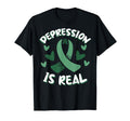 Depression Is Real Depression Mental T-Shirt - Unique Graphic Men Women - T-Shirt, Sweatshirt, Hoodie