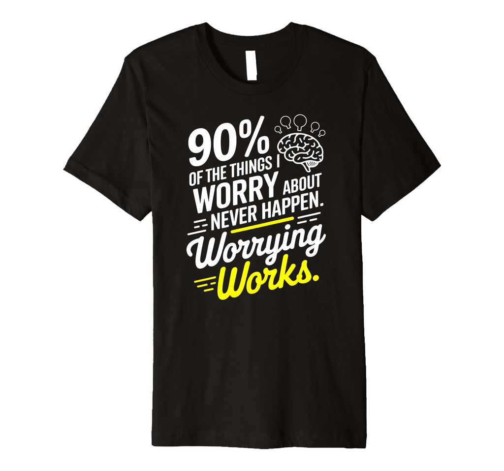 Overthinker Worrying Works Funny T-Shirt - Aesthetic Graphic Unisex - T-Shirt, Sweatshirt, Hoodie