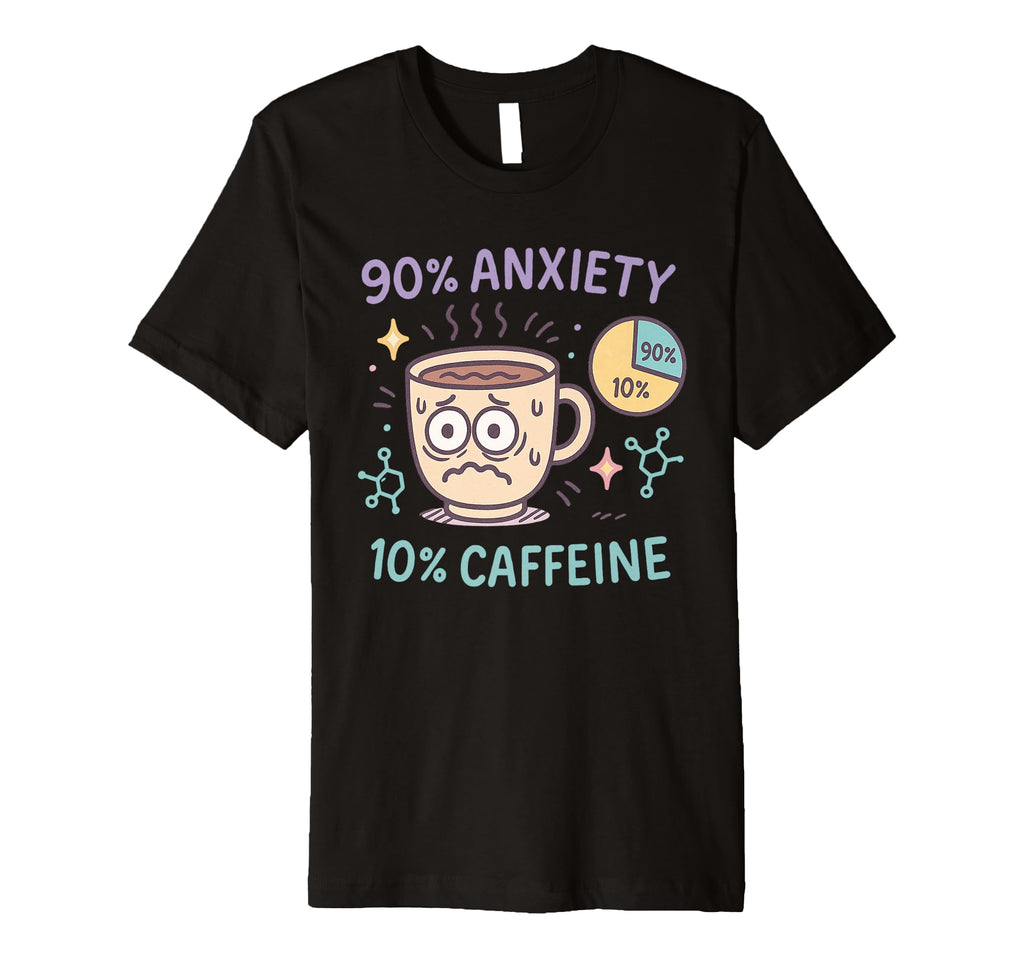Funny Coffee Cup Meme Caffeine Lovers T-Shirt - Minimalist Print Men Women - T-Shirt, Sweatshirt, Hoodie