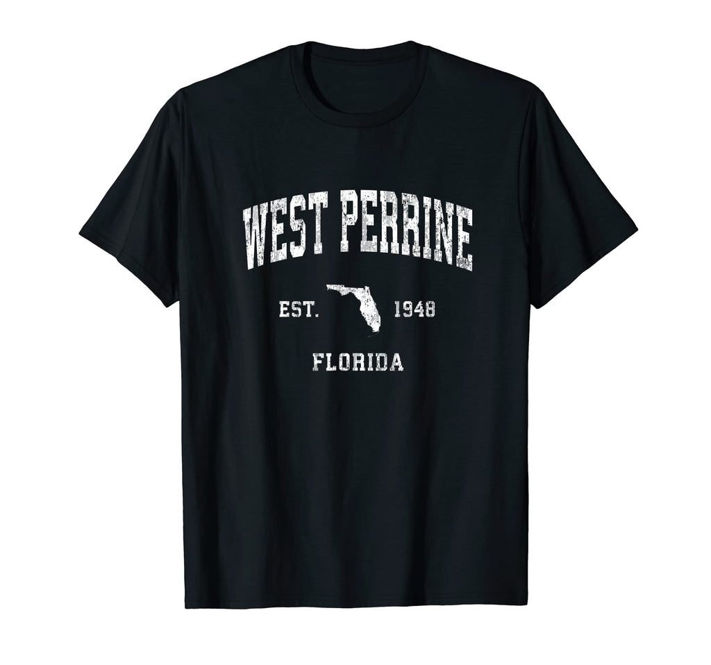 West Perrine Florida Fl Athletic Sports T-Shirt - Unique Graphic Men Women - T-Shirt, Sweatshirt, Hoodie