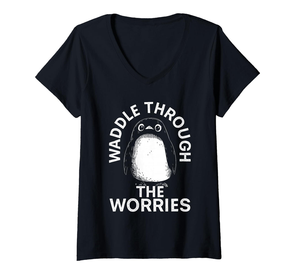 Womens Penguin Overthinkers And Anxious T-Shirt - Graphic Print for Adults - T-Shirt, Sweatshirt, Hoodie