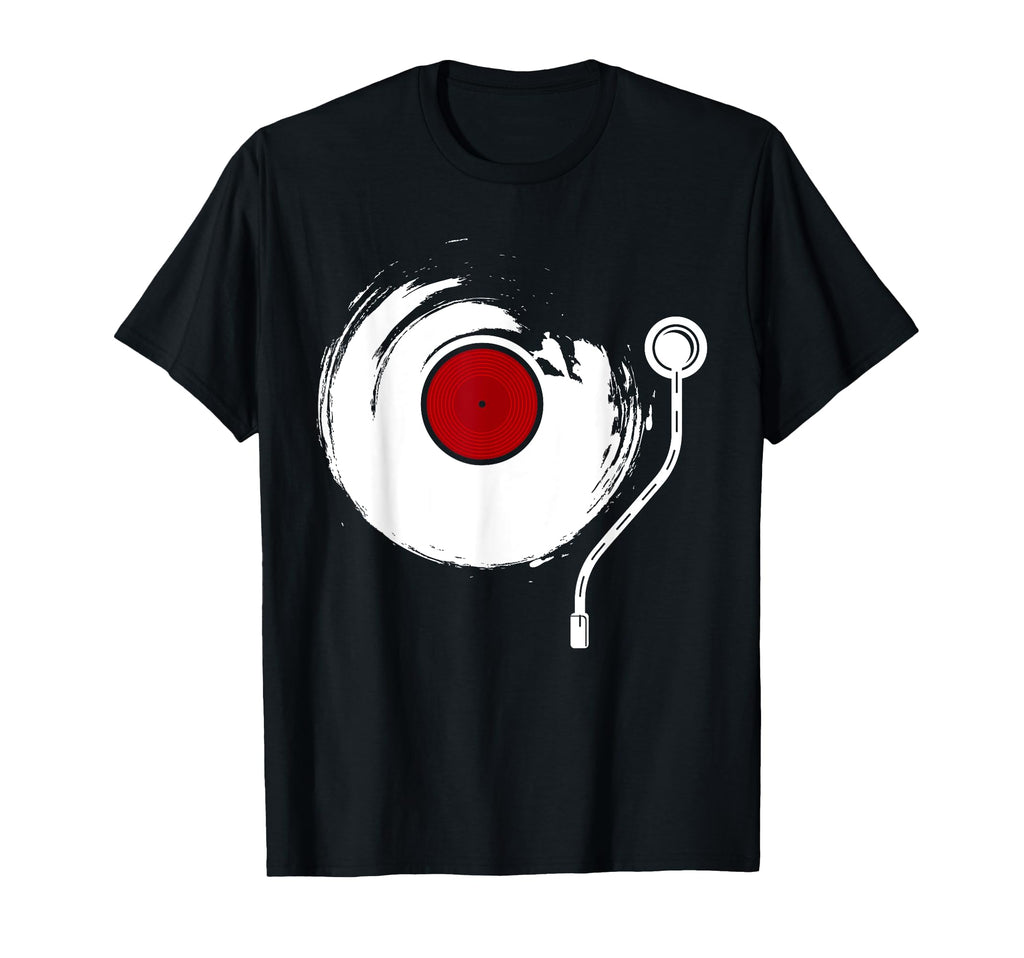 Vinyl Record Player Turntable Vinyl Music T-Shirt - Trendy Graphic Unisex - T-Shirt, Sweatshirt, Hoodie