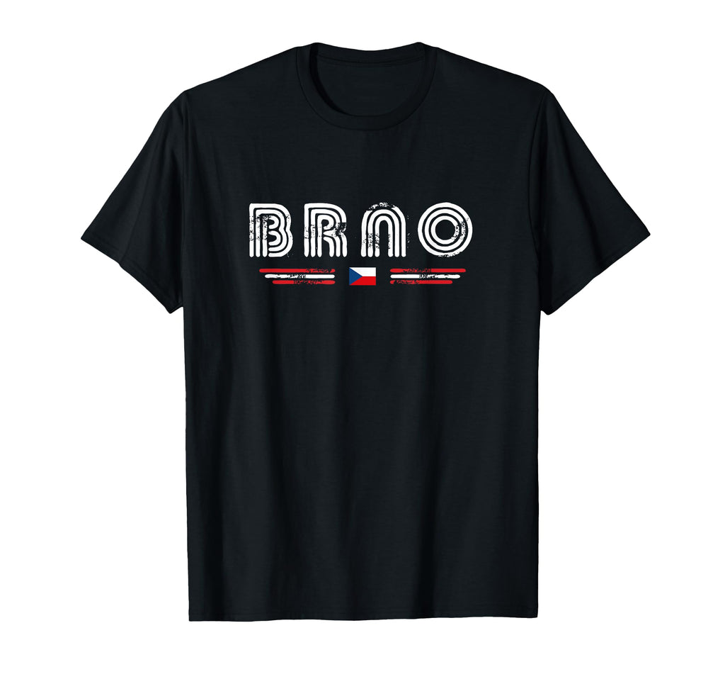 Brno Czechia 70S 80S Type Flag T-Shirt - Fun Novelty Design Men Women - T-Shirt, Sweatshirt, Hoodie