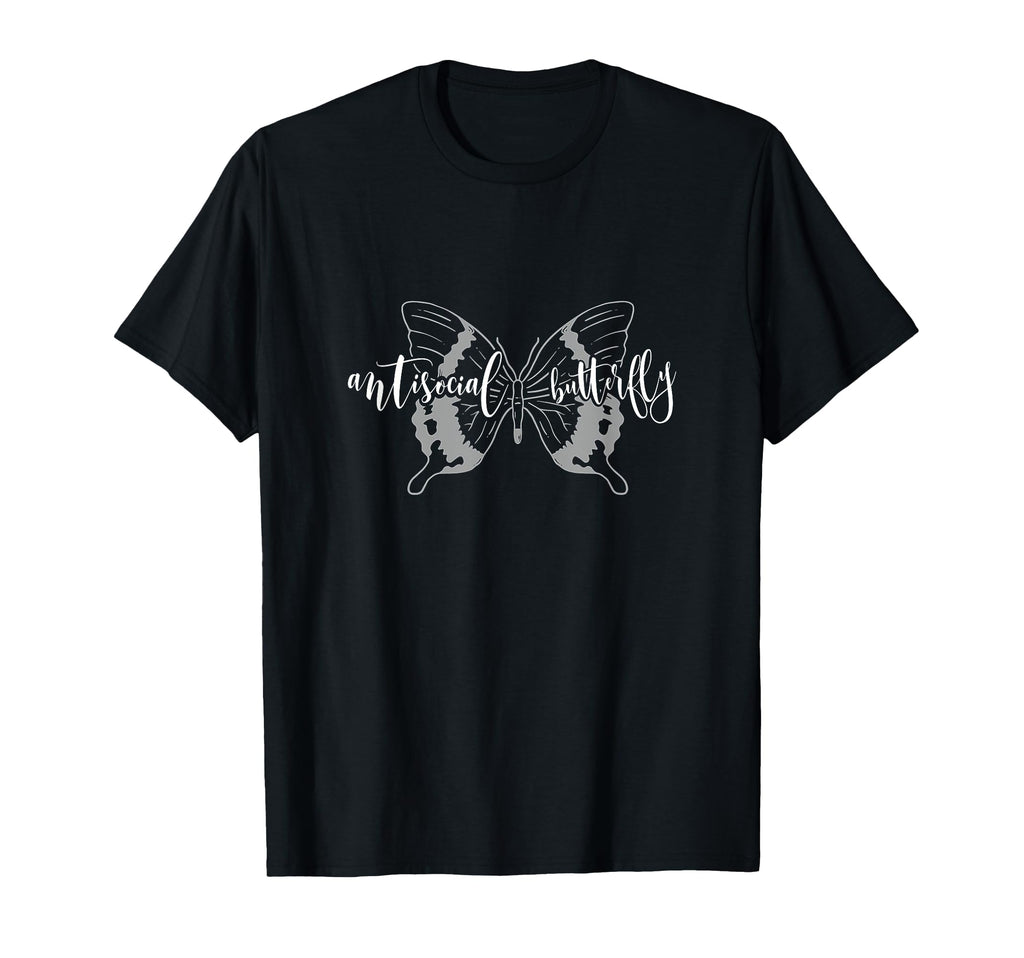 Anti Social Butterfly Funny Introvert T-Shirt - Graphic Print Men Women - T-Shirt, Sweatshirt, Hoodie