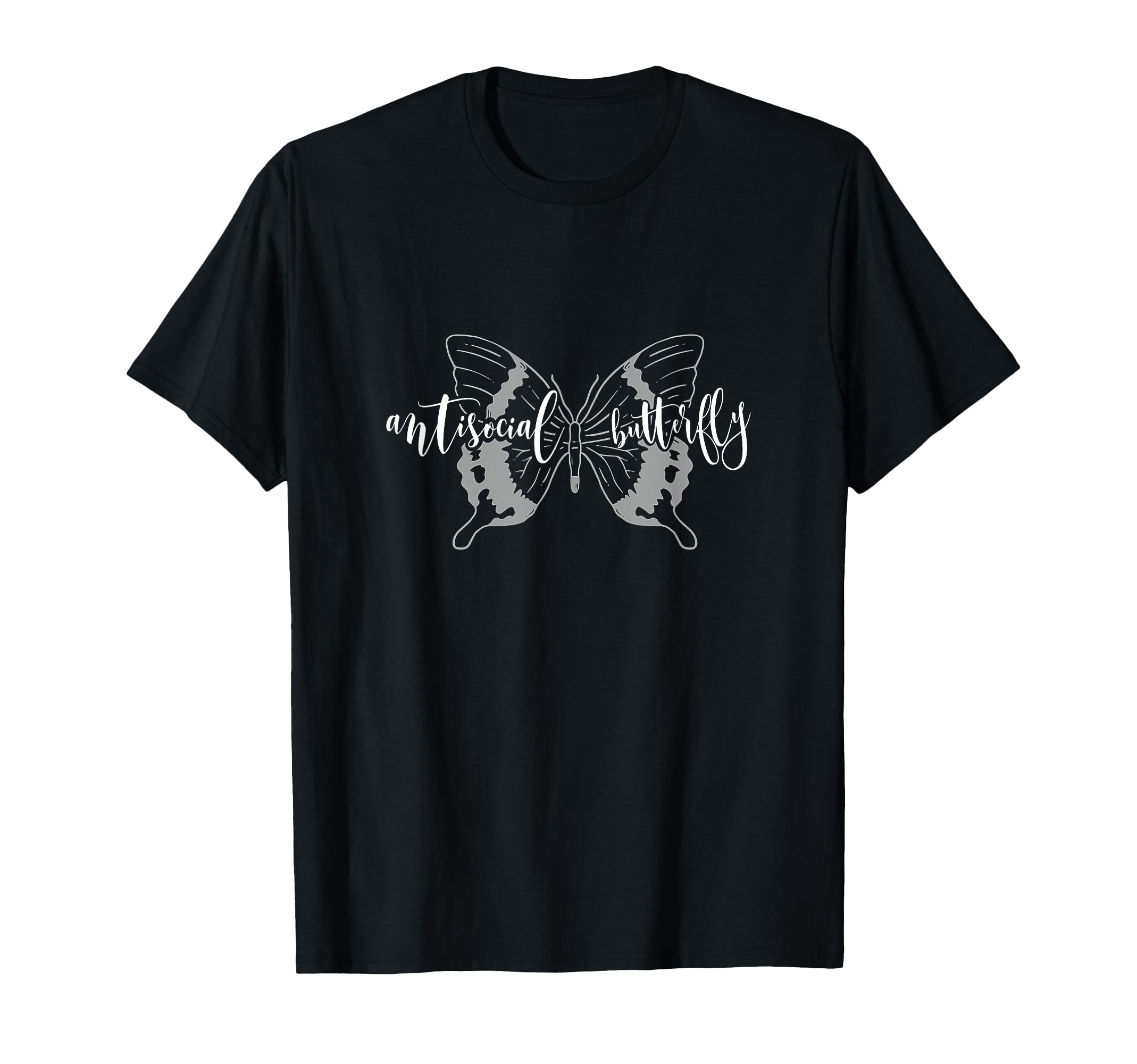 Anti Social Butterfly Funny Introvert T-Shirt - Graphic Print Men Women - T-Shirt, Sweatshirt, Hoodie