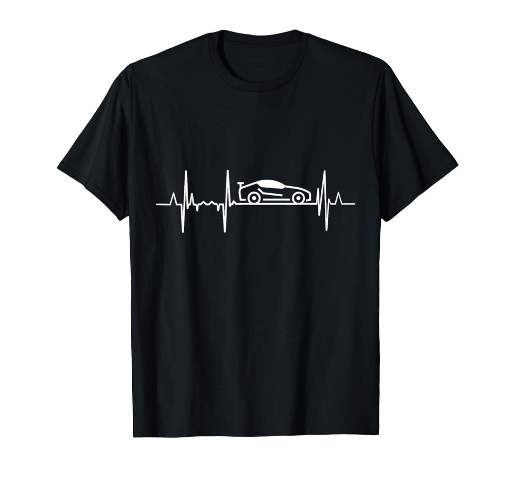 Car Tuning Heartbeat Sports Car Lover T-Shirt - Aesthetic Graphic Men Women - T-Shirt, Sweatshirt, Hoodie