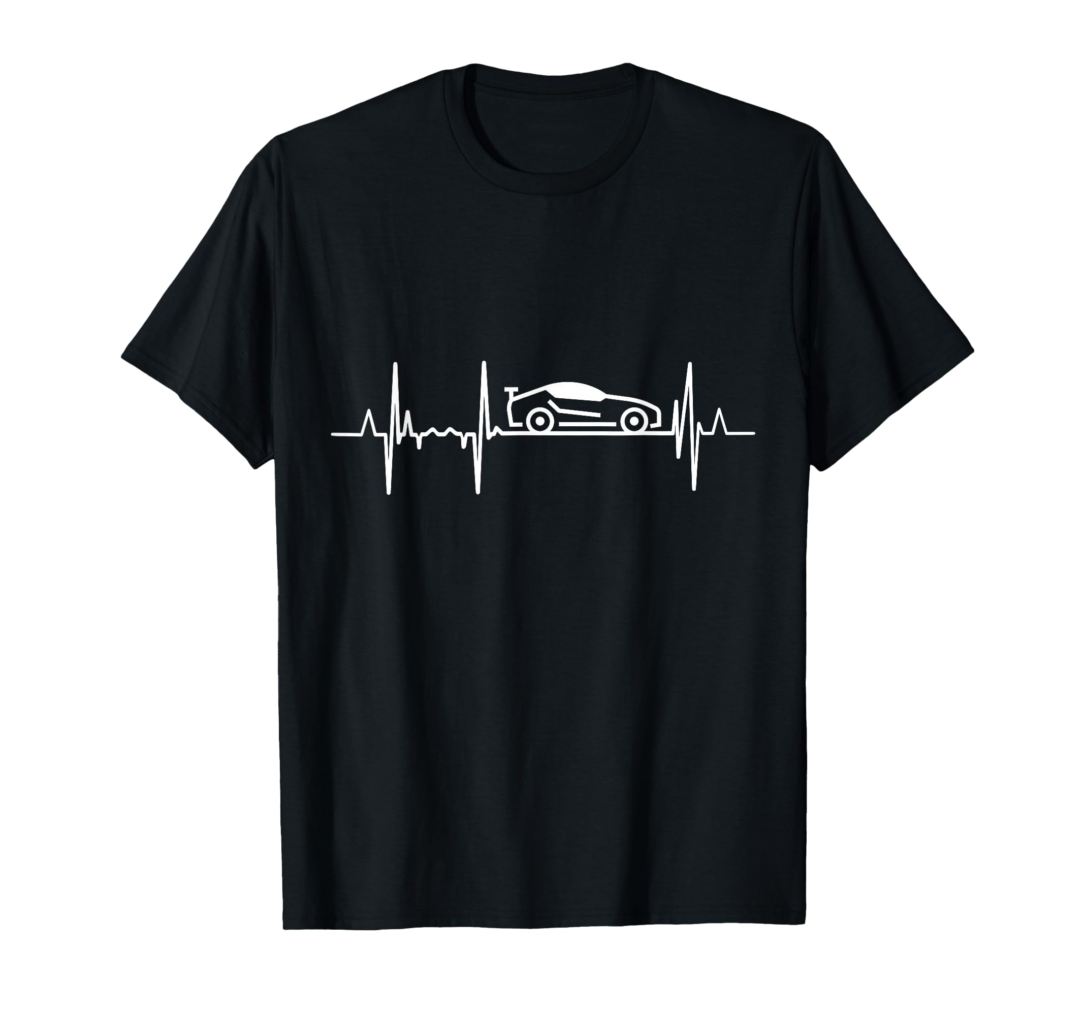 Car Tuning Heartbeat Sports Car Lover T-Shirt - Aesthetic Graphic Men Women - T-Shirt, Sweatshirt, Hoodie