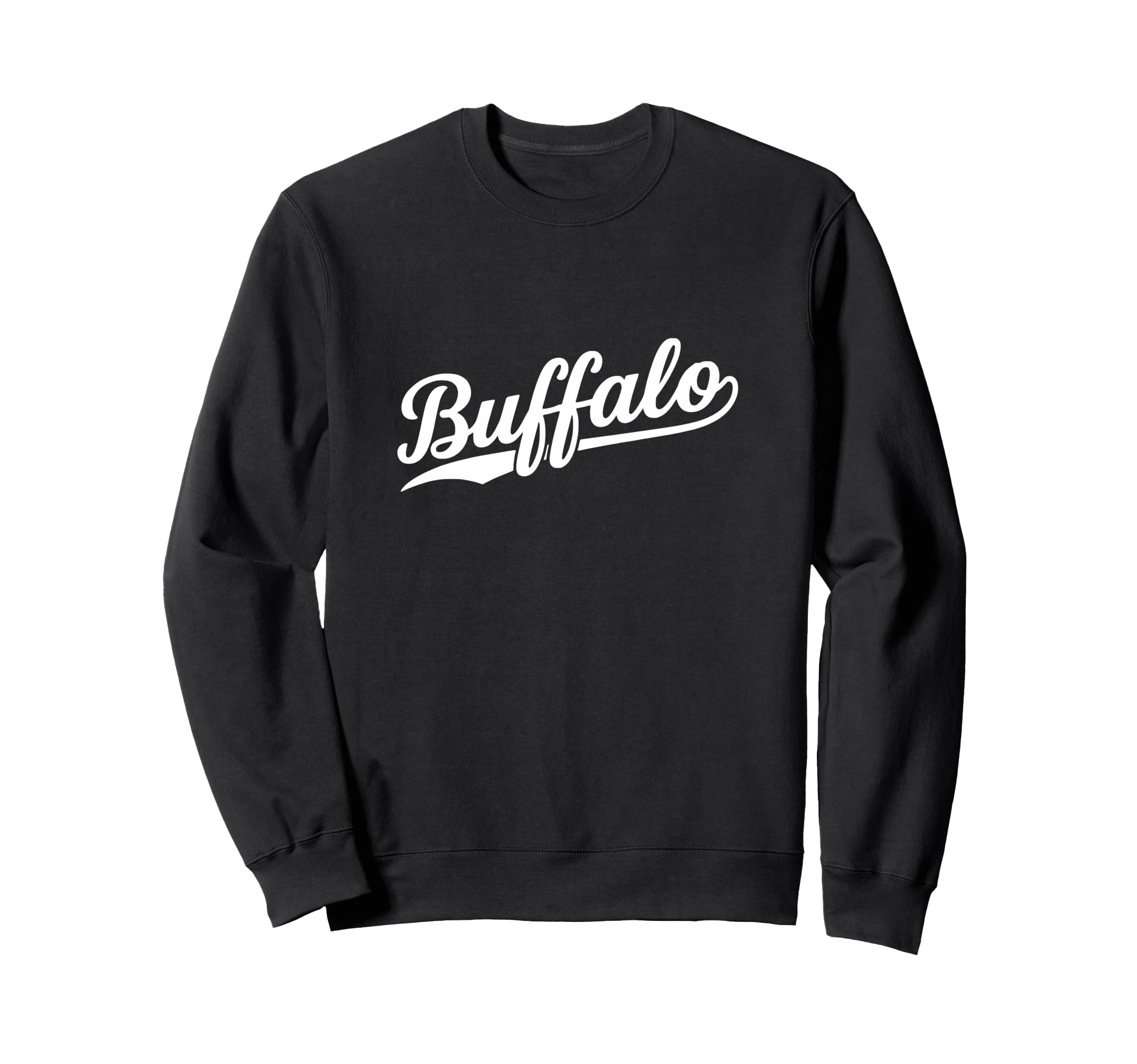 Buffalo New York Script 1970S Sweatshirt - Streetwear Style for Adults - T-Shirt, Sweatshirt, Hoodie