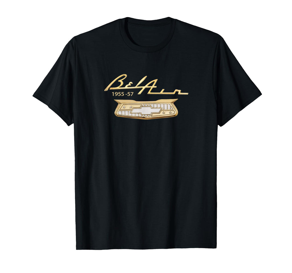 1955 1957 Bel Air Emblem Badge T-Shirt - Fun Novelty Design for Adults - T-Shirt, Sweatshirt, Hoodie