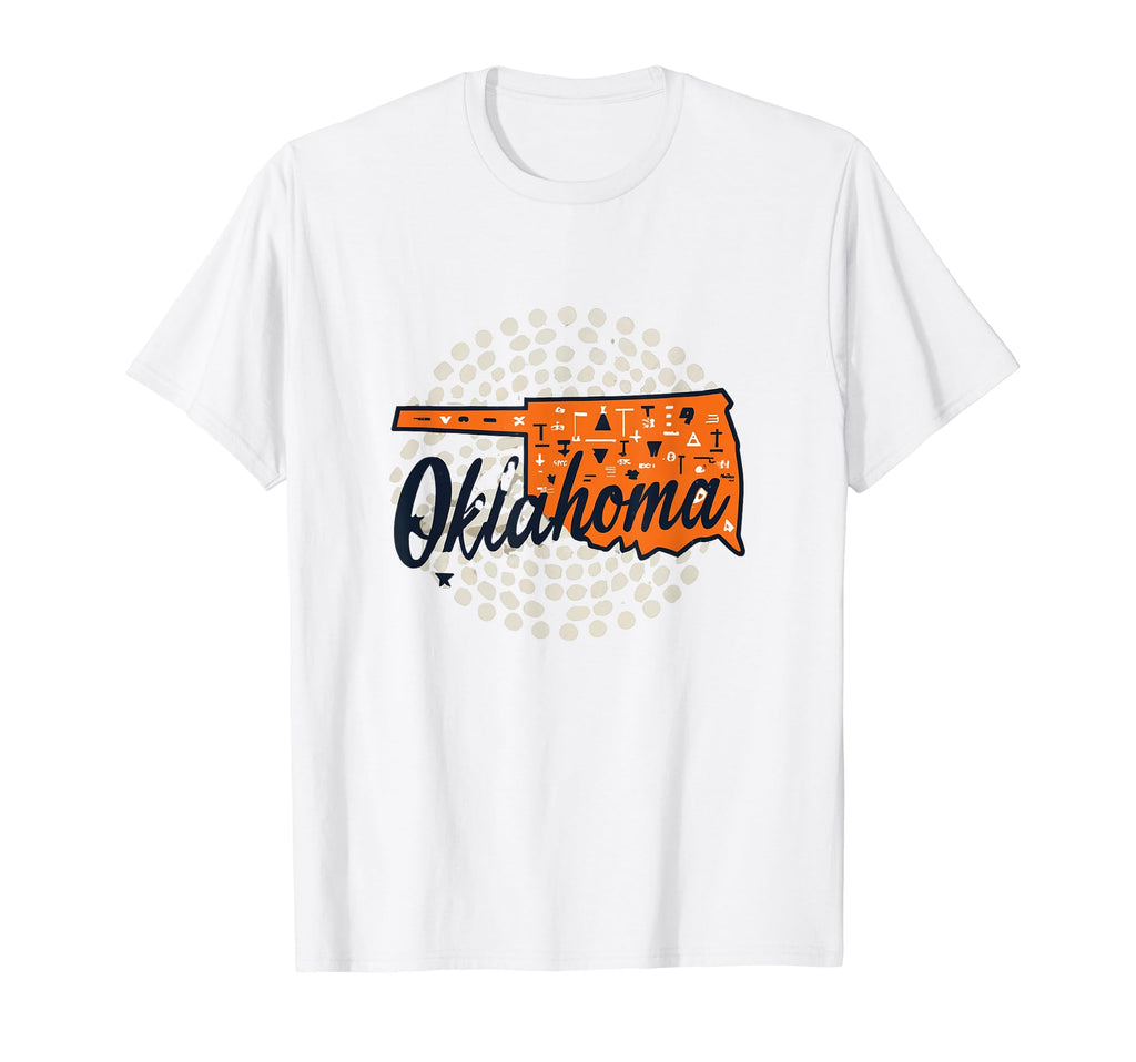Oklahoma America Usa State Minimal T-Shirt - Unique Graphic Unisex - T-Shirt, Sweatshirt, Hoodie