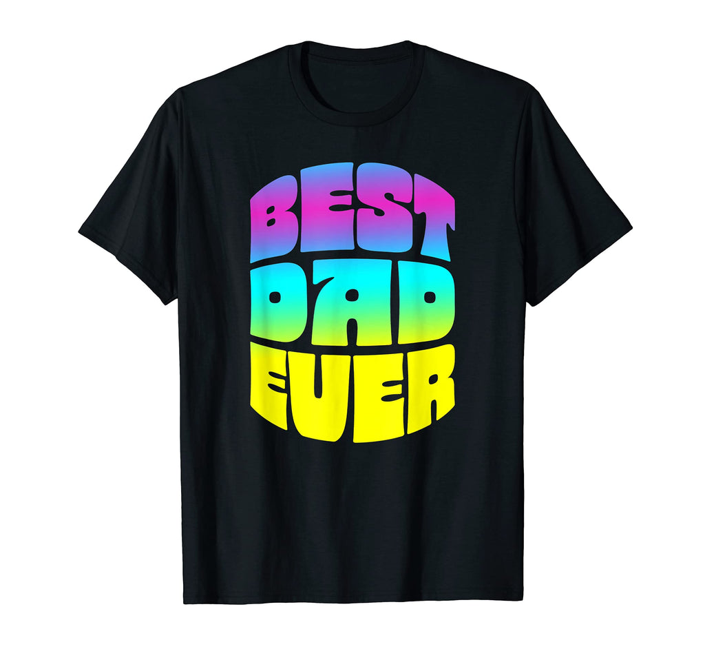 Best Dad Ever Seventies Typography Old T-Shirt - Unique Graphic for Adults - T-Shirt, Sweatshirt, Hoodie