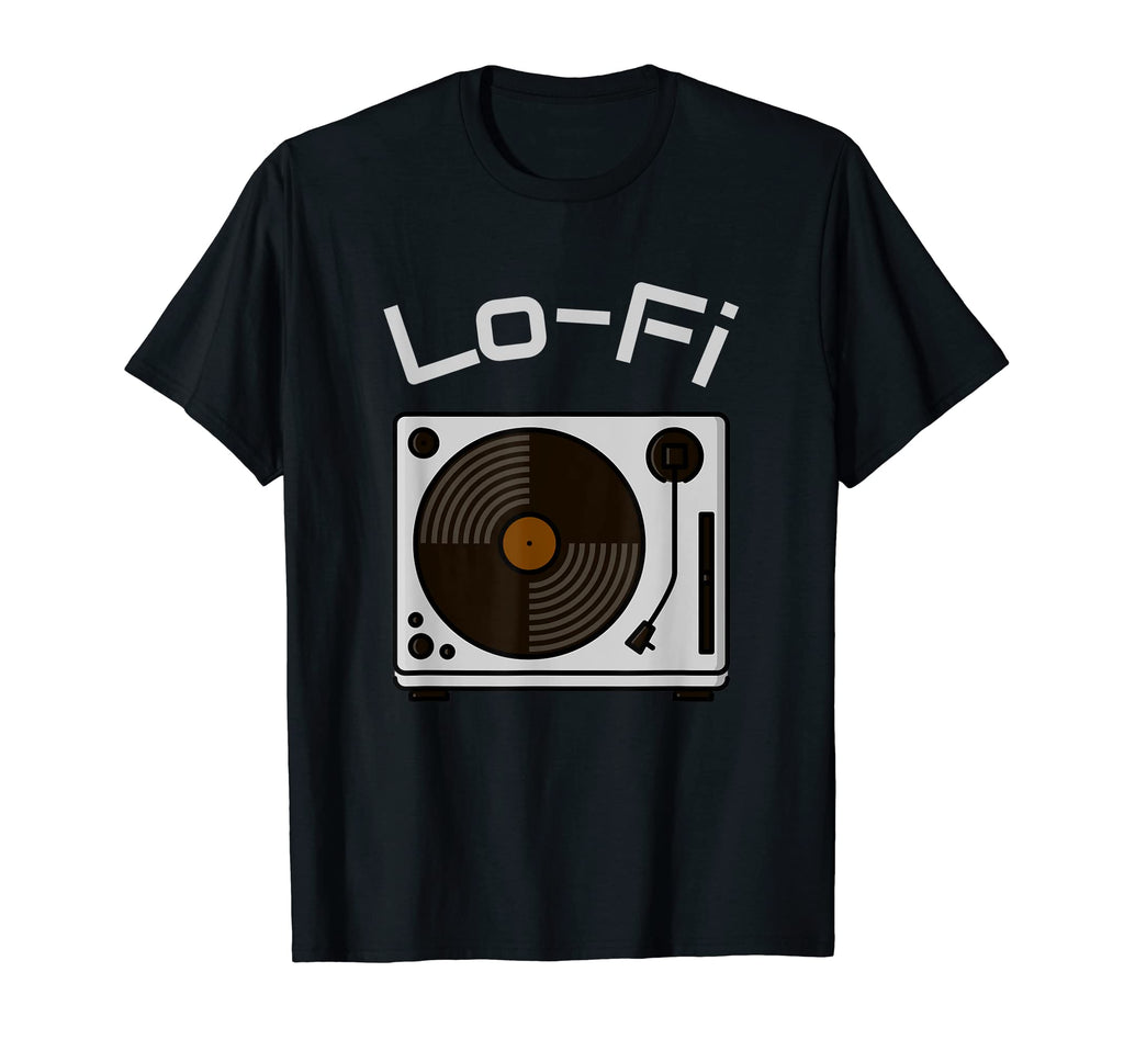 Lo Fi Vinyl Record Player T-Shirt - Fun Novelty Design Unisex - T-Shirt, Sweatshirt, Hoodie