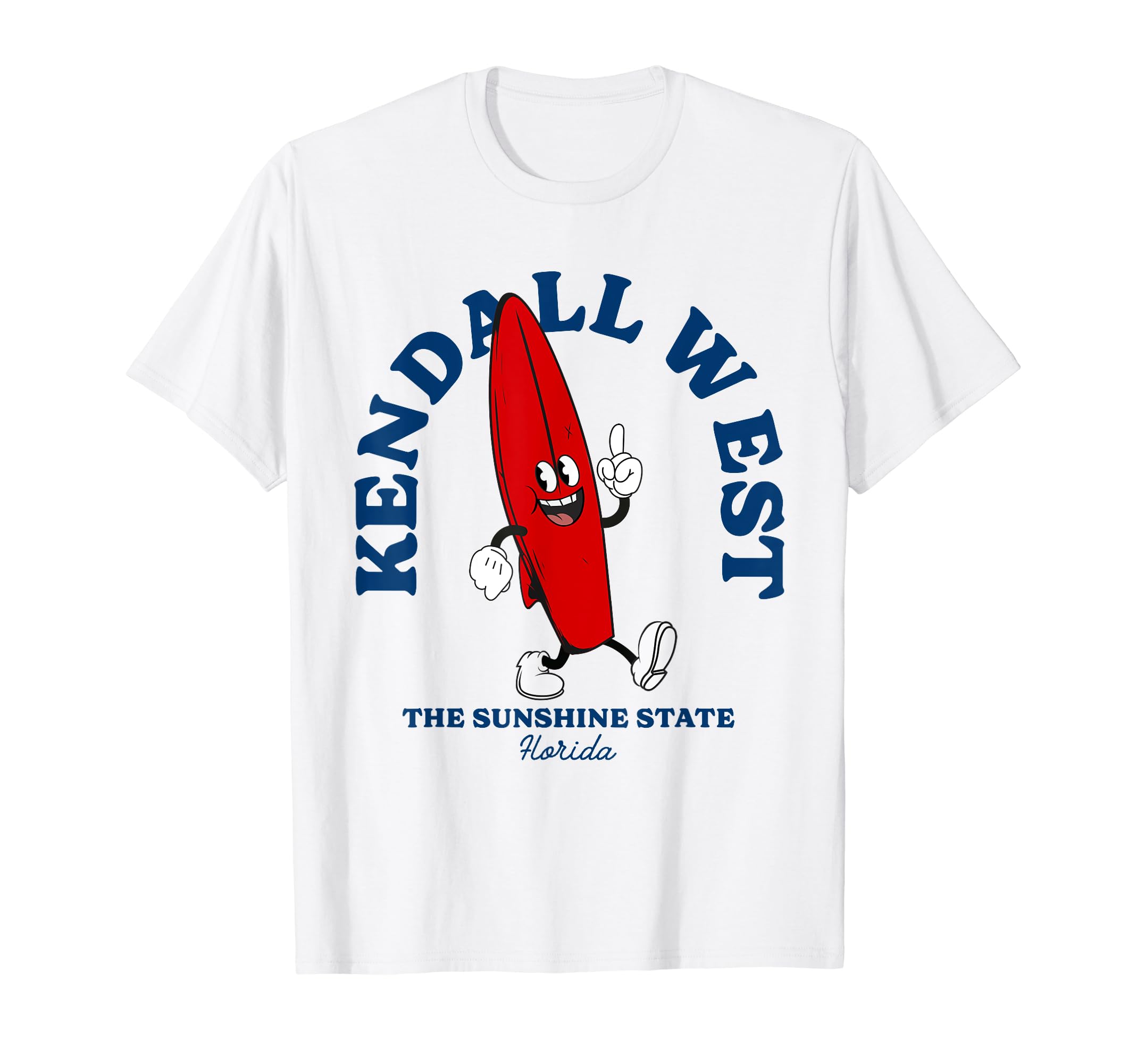Kendall West Florida Surfer Beach T-Shirt - Custom Art Print for Adults - T-Shirt, Sweatshirt, Hoodie