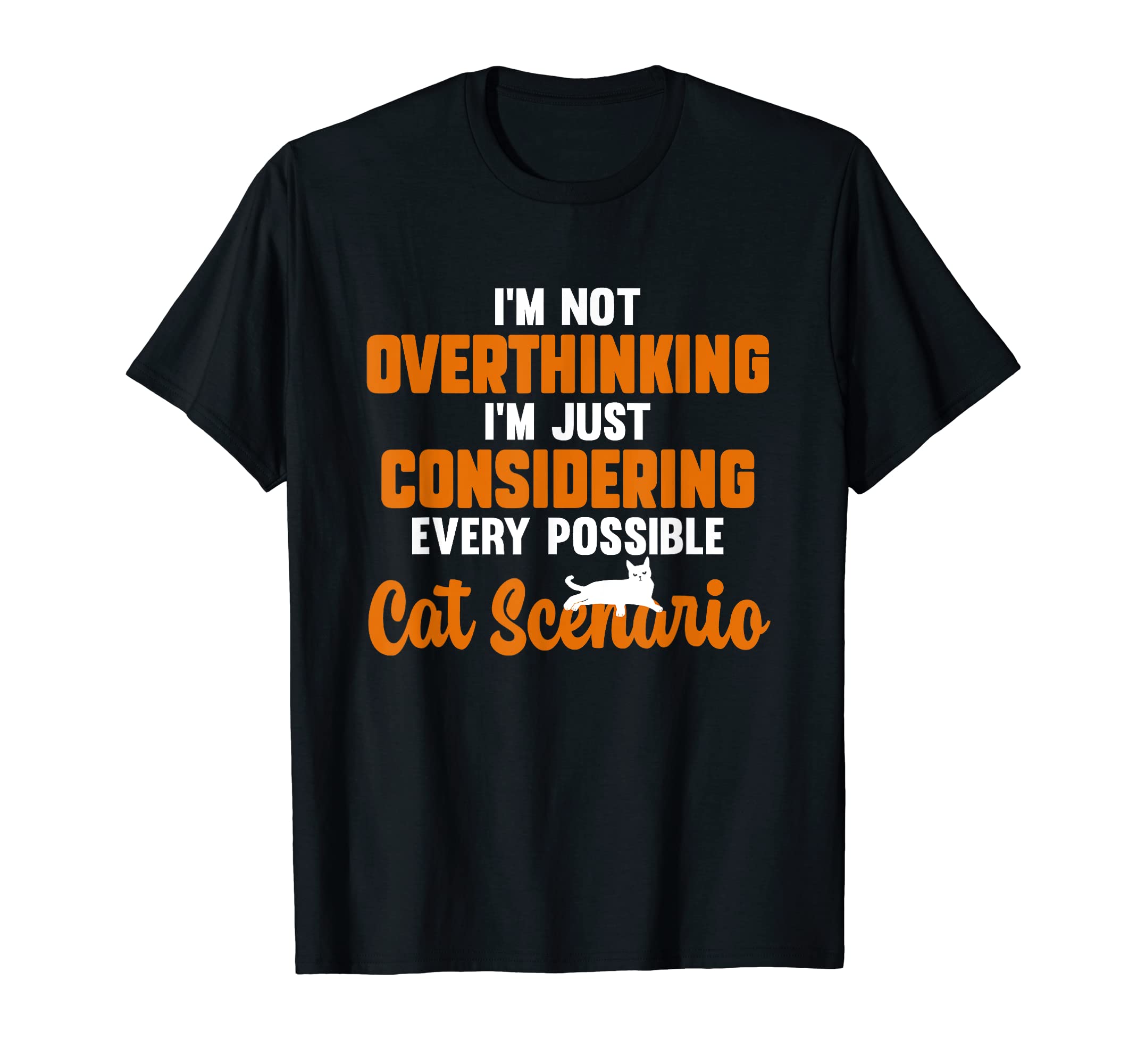 Cat Lover Overthinker Pet T-Shirt - Aesthetic Graphic for Adults - T-Shirt, Sweatshirt, Hoodie