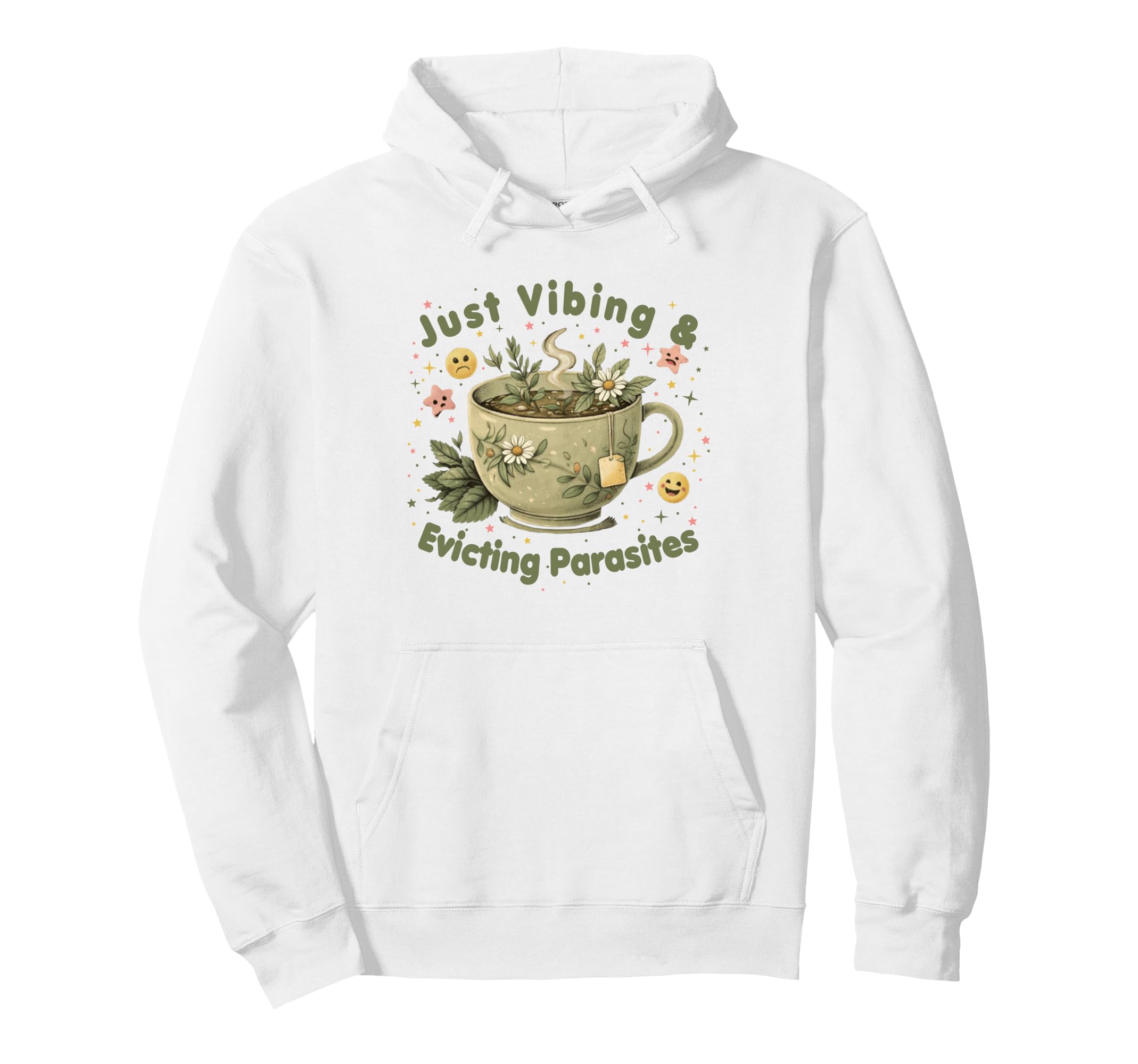 Funny Wellness Vibes Aesthetic Tea Hoodie - Novelty Apparel Men Women - T-Shirt, Sweatshirt, Hoodie