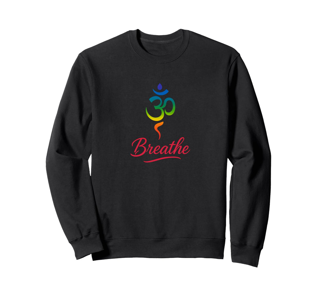 Breathe Chakra Symbol Yoga Sweatshirt - Aesthetic Graphic for Adults - T-Shirt, Sweatshirt, Hoodie