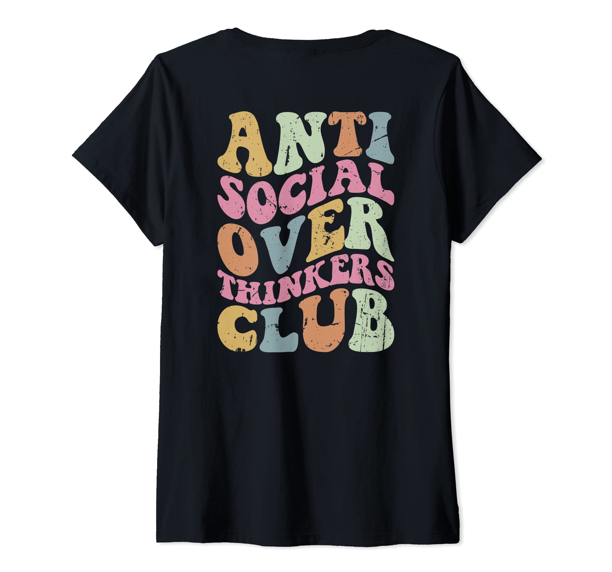 Womens Anti Social Overthinkers T-Shirt - Casual Everyday Wear for Adults - T-Shirt, Sweatshirt, Hoodie