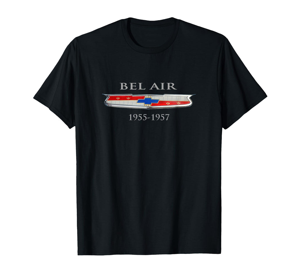 1955 1957 Bel Air Hood Emblem Badge T-Shirt - Aesthetic Graphic Men Women - T-Shirt, Sweatshirt, Hoodie