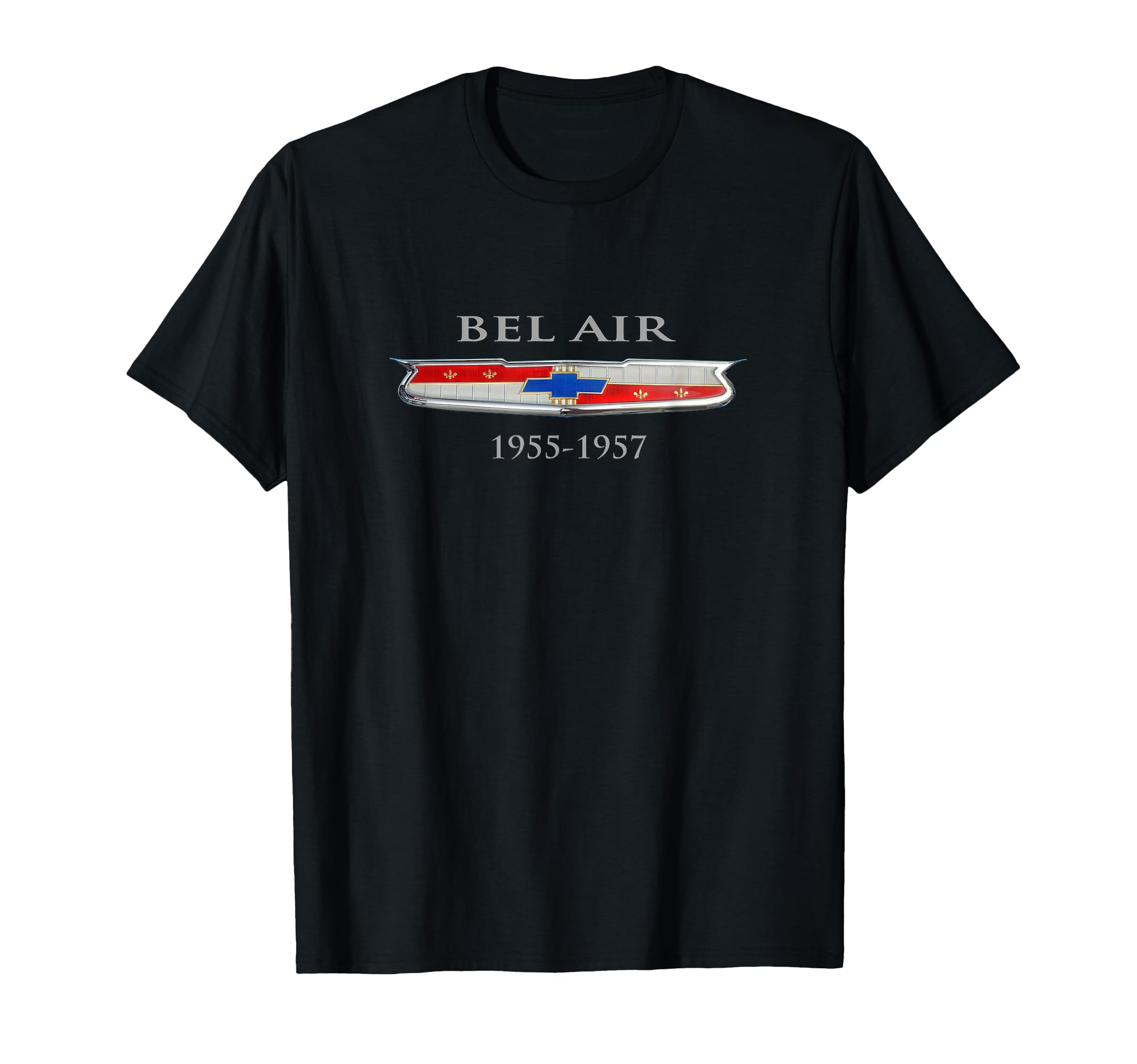 1955 1957 Bel Air Hood Emblem Badge T-Shirt - Aesthetic Graphic Men Women - T-Shirt, Sweatshirt, Hoodie