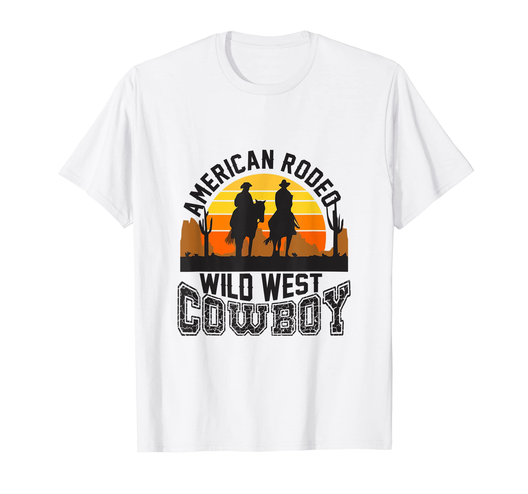 American Rodeo Wild West Cowboy Party T-Shirt - Trendy Graphic for Adults - T-Shirt, Sweatshirt, Hoodie