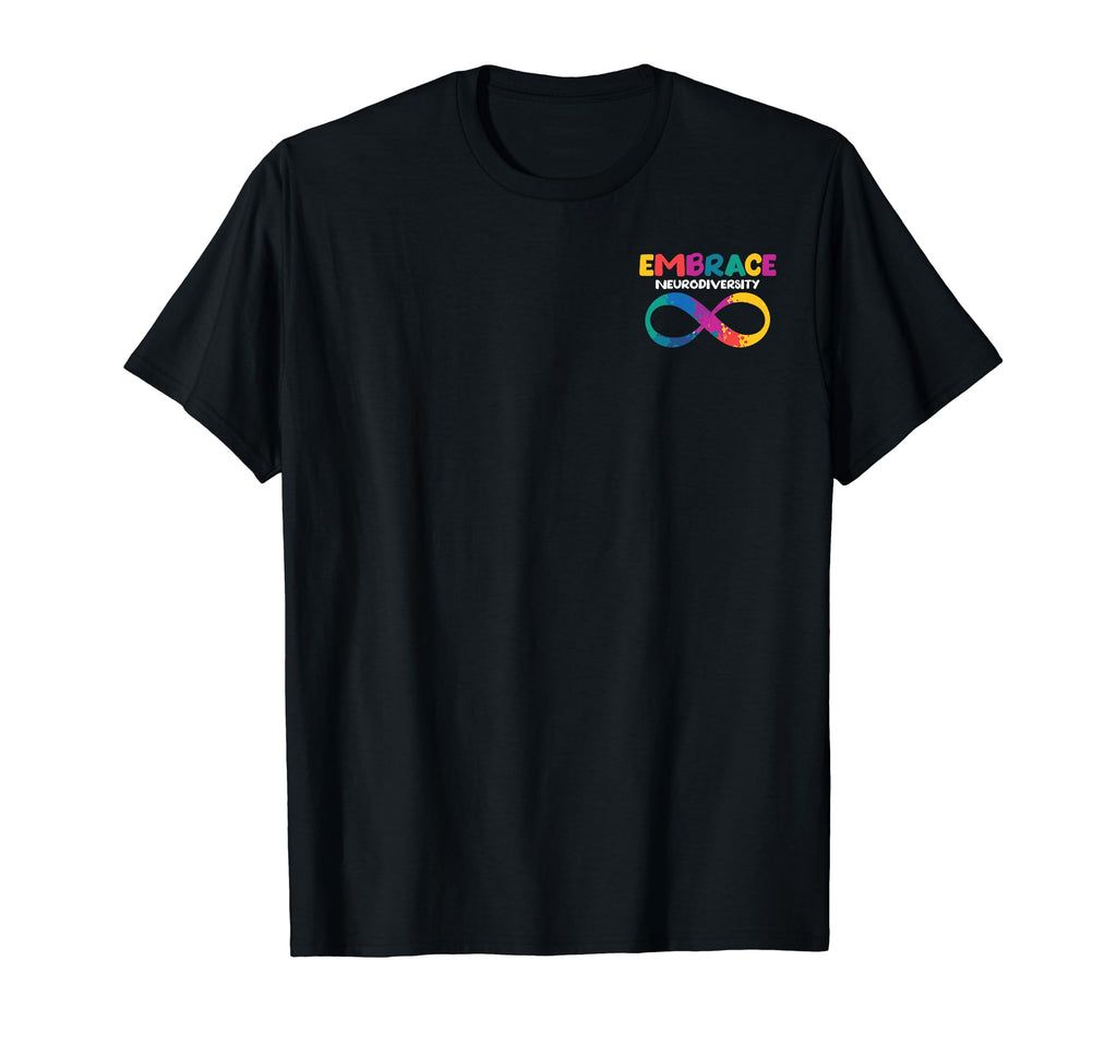 Embrace Neurodiversity Autism Adhd Asd T-Shirt - Custom Art Print Unisex - T-Shirt, Sweatshirt, Hoodie