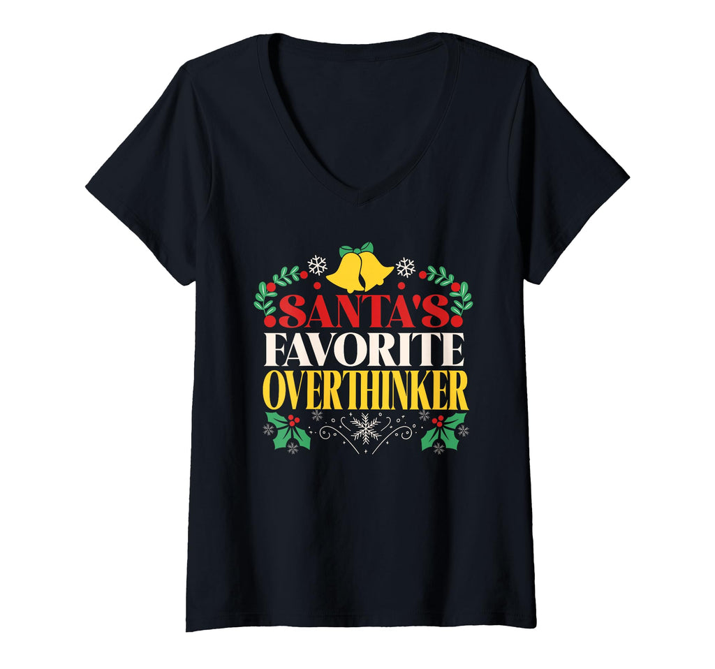 Womens Santas Favorite Overthinker T-Shirt - Trendy Graphic Men Women - T-Shirt, Sweatshirt, Hoodie