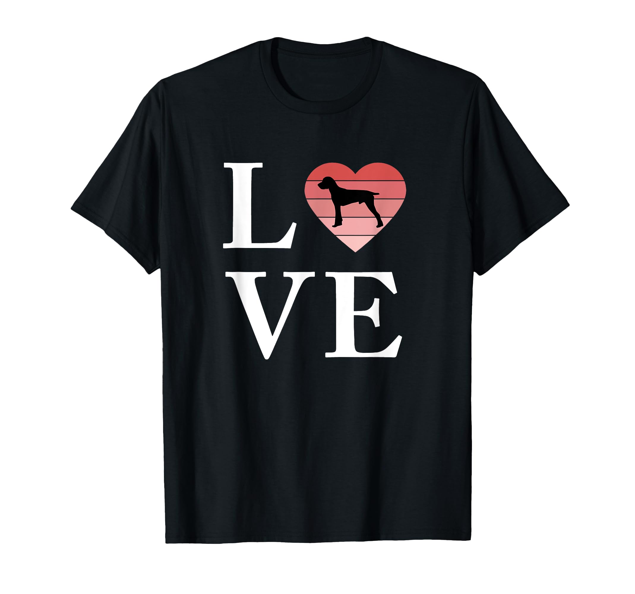 Dog Breed Pudelpointer Word Love T-Shirt - Casual Everyday Wear for Adults - T-Shirt, Sweatshirt, Hoodie