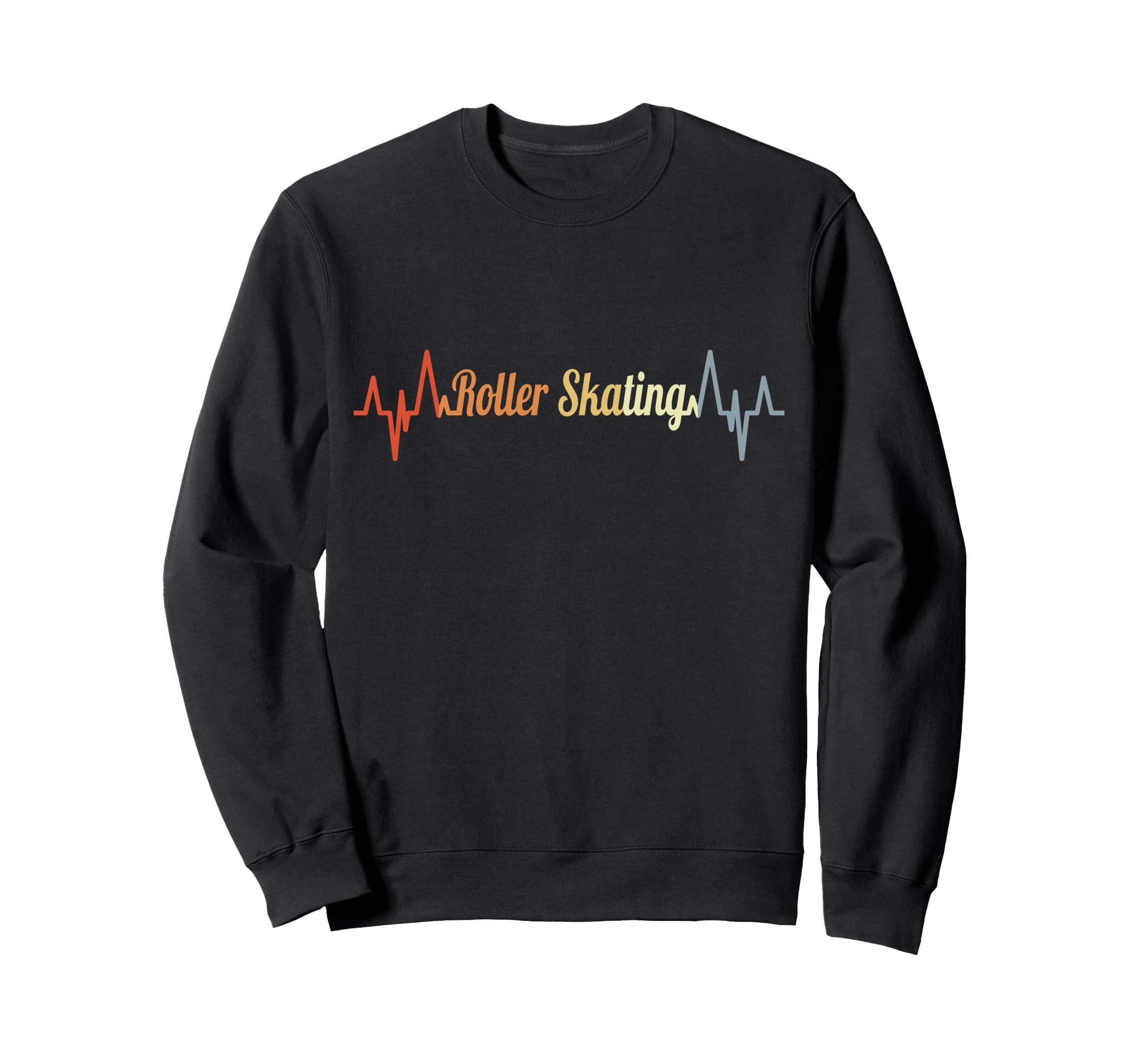 Roller Skating Heartline Roller Sweatshirt - Novelty Apparel for Adults - T-Shirt, Sweatshirt, Hoodie