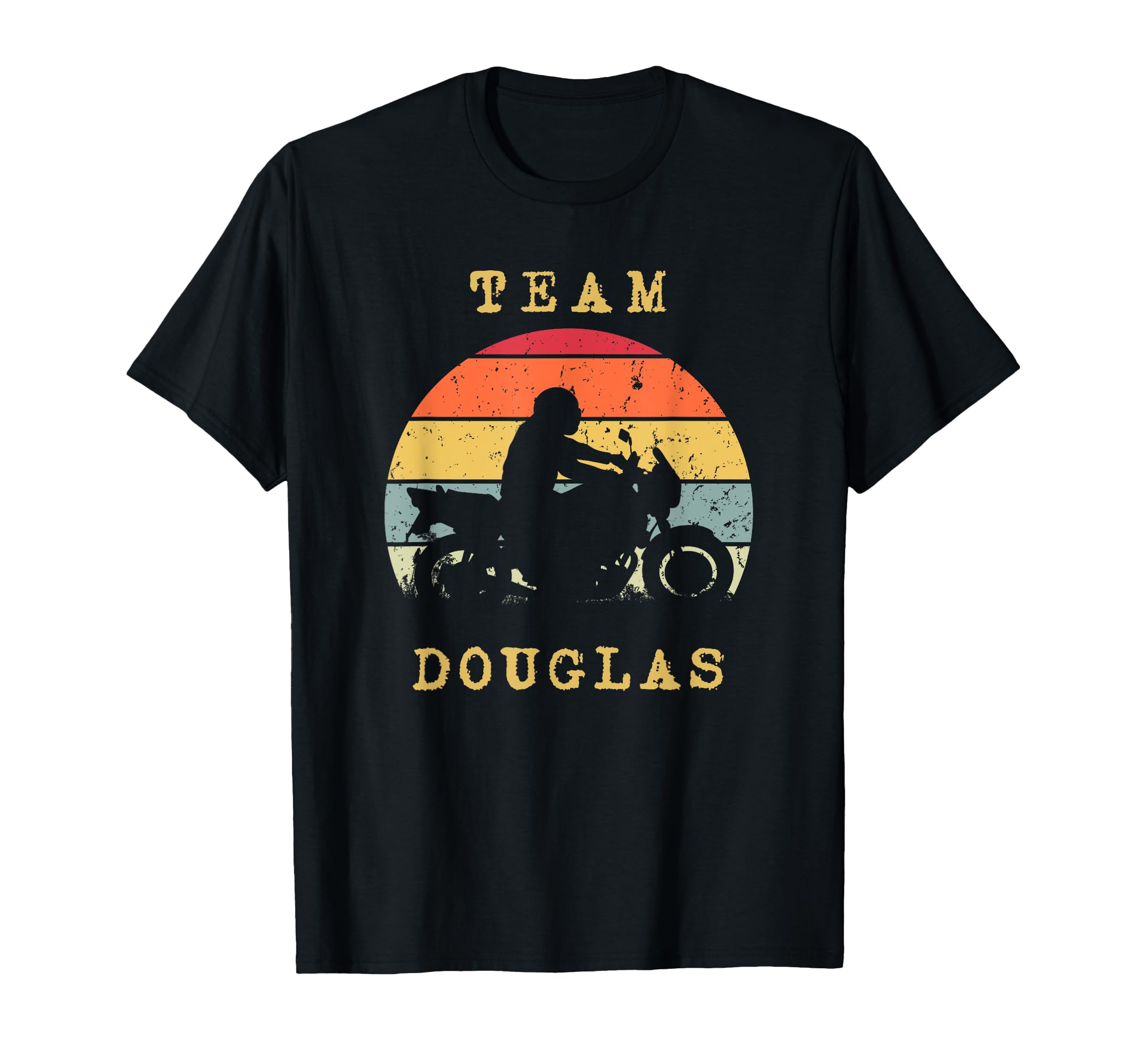 Fun Sunset Douglas Motorcycle Rider T-Shirt - Novelty Apparel Men Women - T-Shirt, Sweatshirt, Hoodie