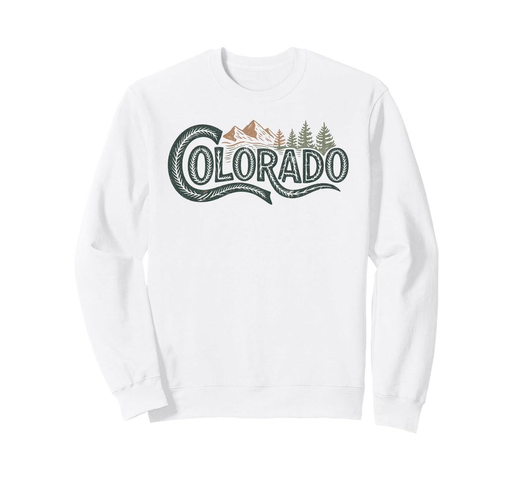 Colorado Mountains Nature Hiking Sweatshirt - Graphic Print Unisex - T-Shirt, Sweatshirt, Hoodie