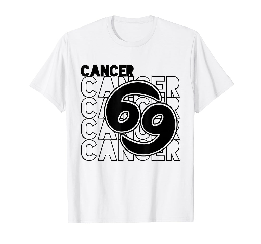 Cancer Zodiac Typography Astrology T-Shirt - Novelty Apparel Men Women - T-Shirt, Sweatshirt, Hoodie