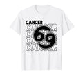 Cancer Zodiac Typography Astrology T-Shirt - Novelty Apparel Men Women - T-Shirt, Sweatshirt, Hoodie