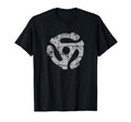 45 Rpm Record Adapter Gray Turntable T-Shirt - Custom Art Print Unisex - T-Shirt, Sweatshirt, Hoodie