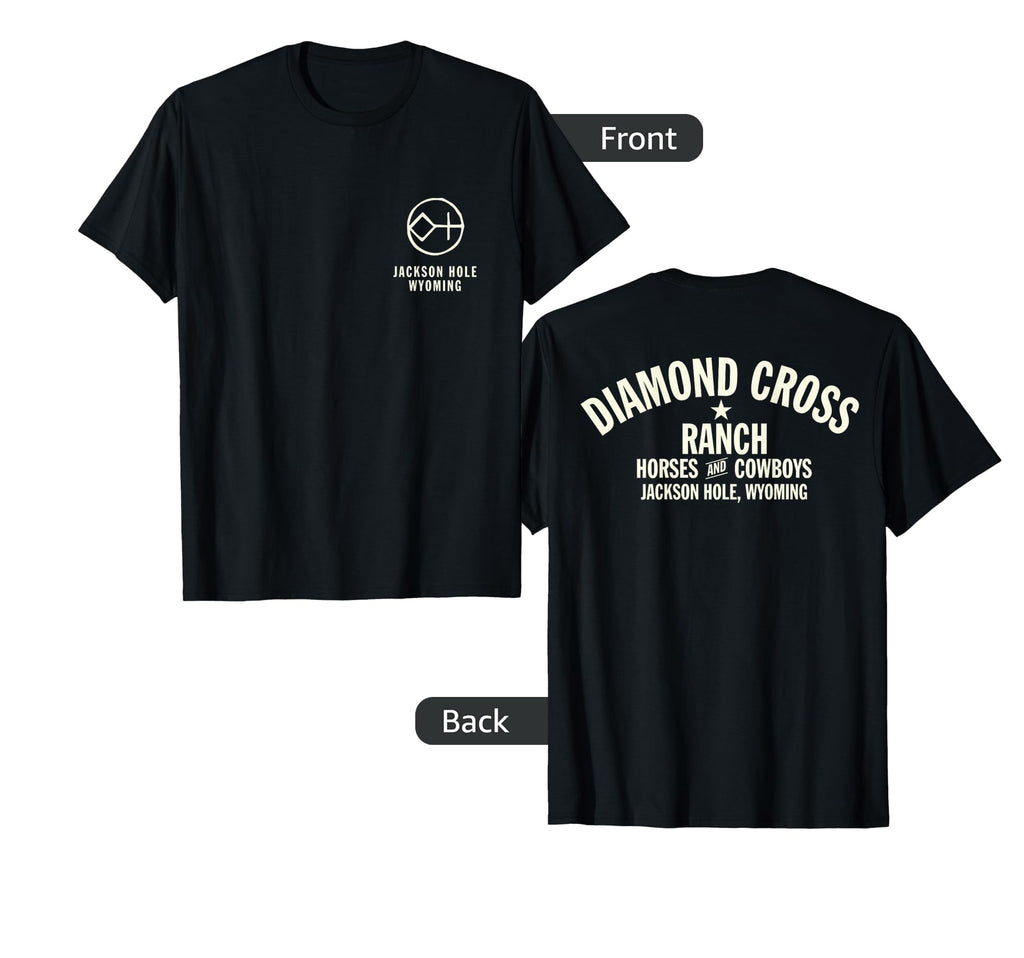 Diamond Cross Ranch Jackson Hole Wyoming T-Shirt - Novelty Apparel Unisex - T-Shirt, Sweatshirt, Hoodie