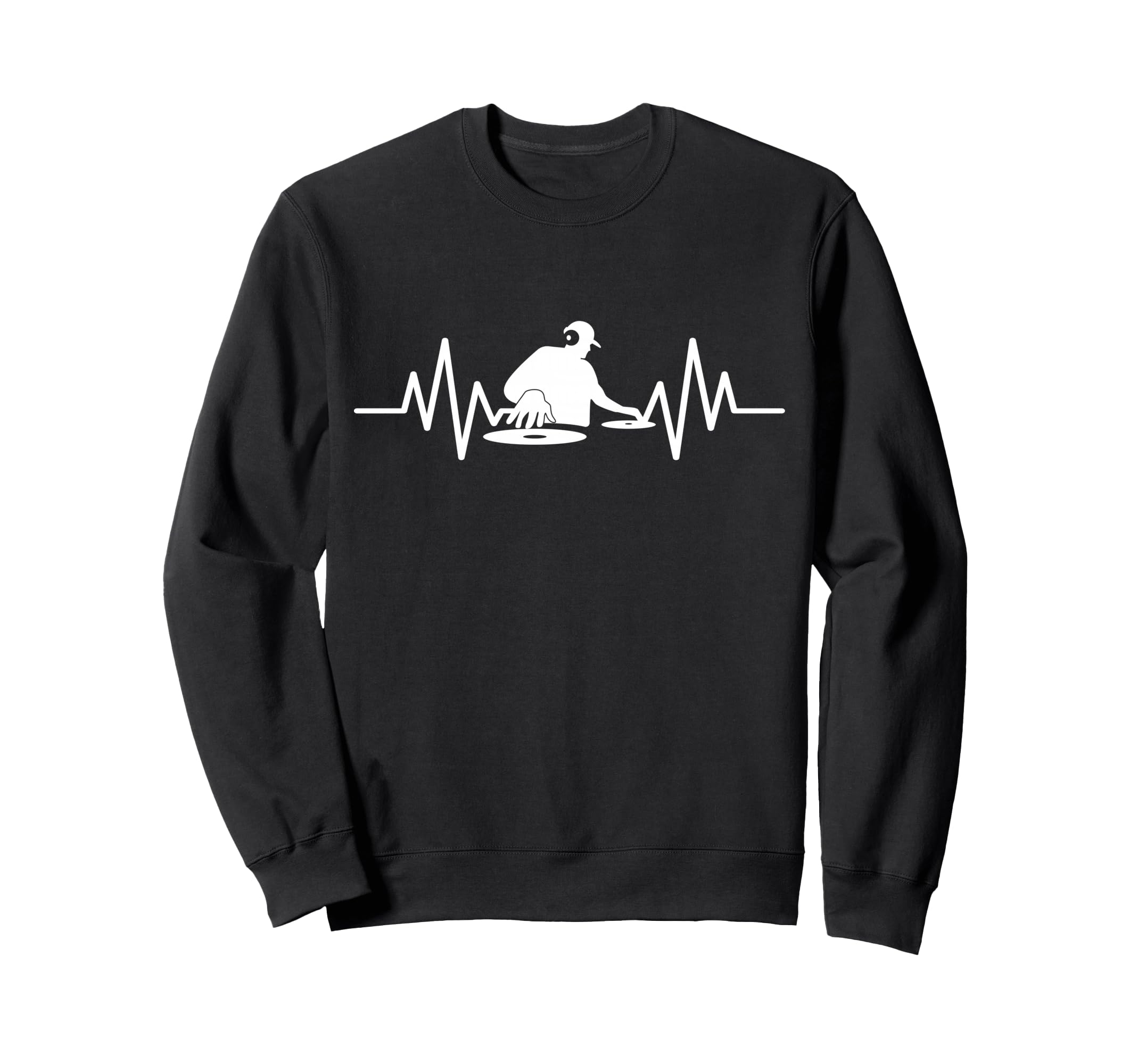 Music Disk Jockey Dj 90S Vinyl Sweatshirt - Casual Everyday Wear Unisex - T-Shirt, Sweatshirt, Hoodie