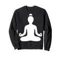 Meditating Figure Simple Silhouette Sweatshirt - Trendy Graphic for Adults - T-Shirt, Sweatshirt, Hoodie