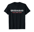 Greenland 70S 80S Type Flag T-Shirt - Casual Everyday Wear Unisex - T-Shirt, Sweatshirt, Hoodie
