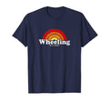 Wheeling West Virginia Wv 70S Rainbow T-Shirt - Custom Art Print Men Women - T-Shirt, Sweatshirt, Hoodie