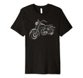Cruiser Motorcycle Motorbike Distressed T-Shirt - Fun Novelty Design Unisex - T-Shirt, Sweatshirt, Hoodie