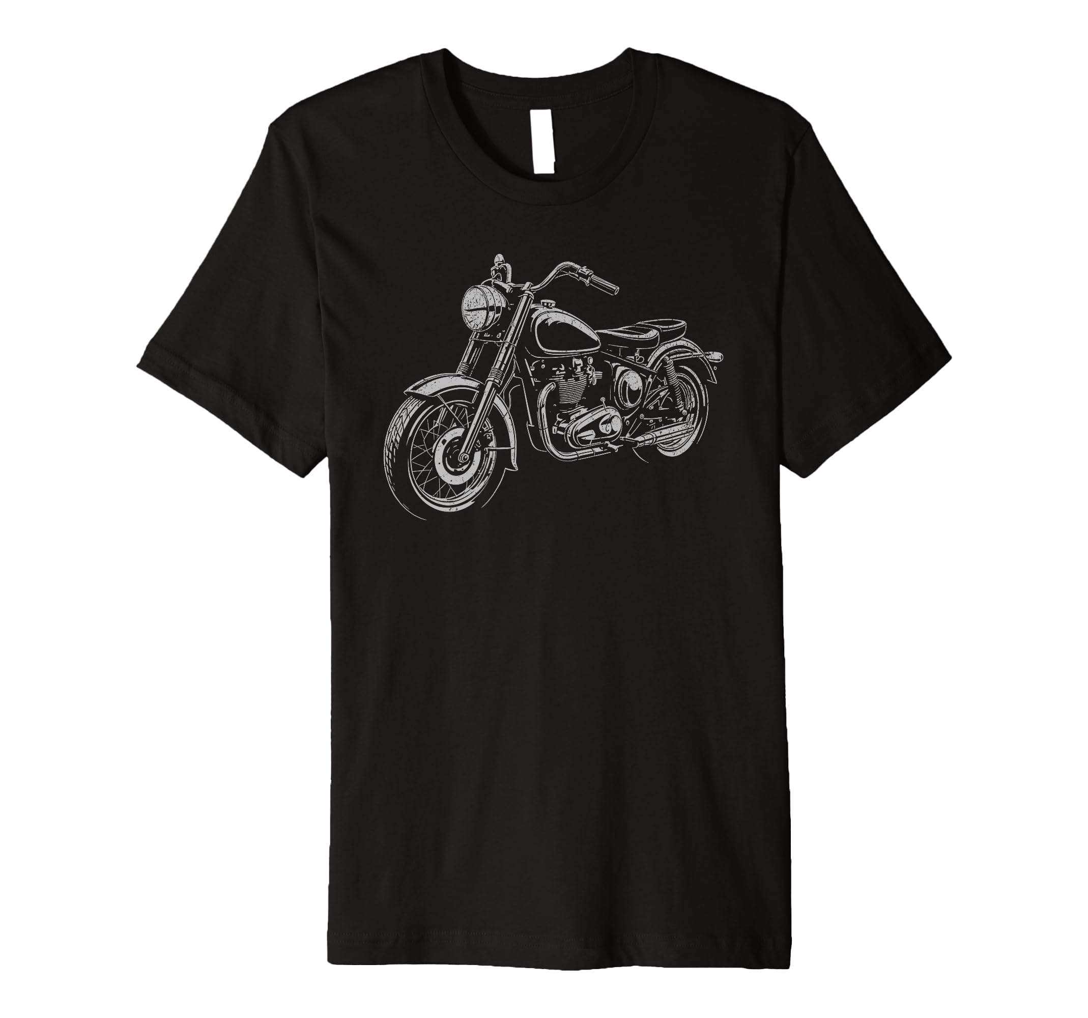 Cruiser Motorcycle Motorbike Distressed T-Shirt - Fun Novelty Design Unisex - T-Shirt, Sweatshirt, Hoodie