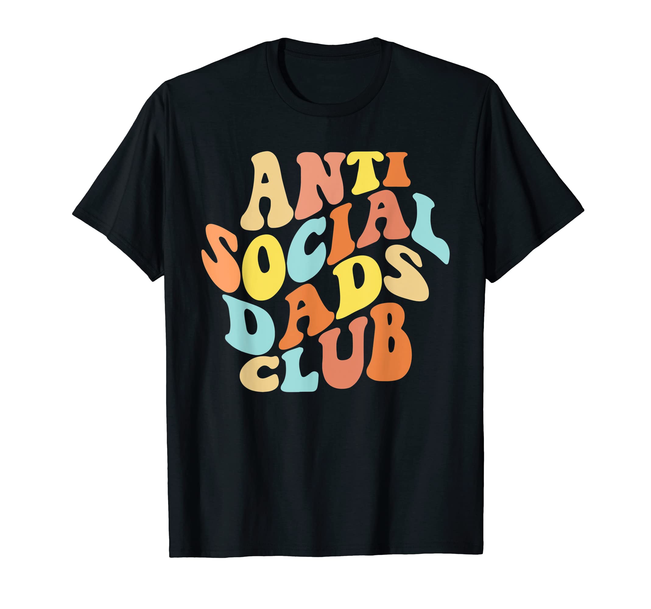 Anti Social Dads Club Introvert Mens T-Shirt - Custom Art Print for Adults - T-Shirt, Sweatshirt, Hoodie