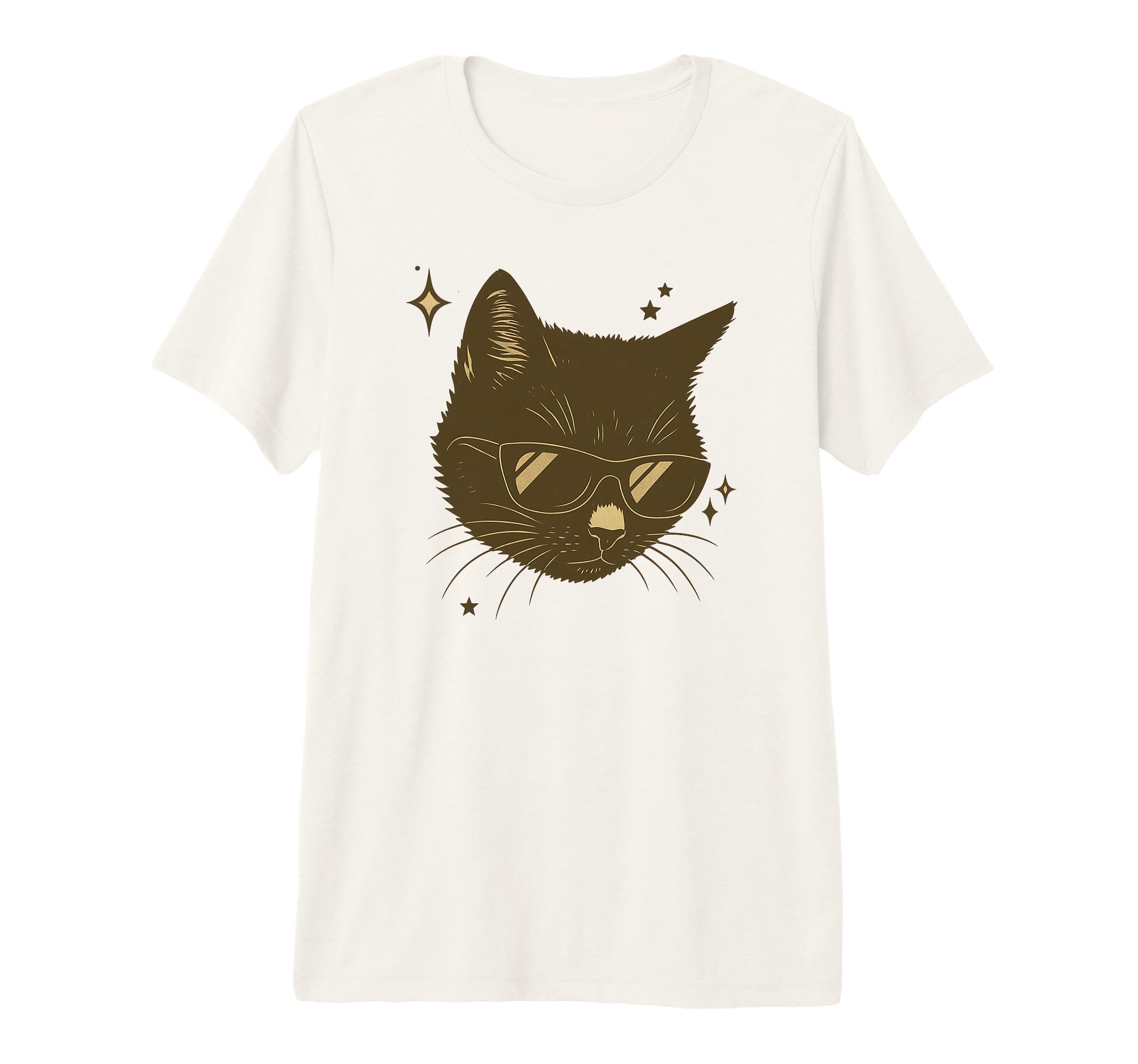 Cat Sunglasses 90S 2000S Tri Blend T-Shirt - Novelty Apparel Unisex - T-Shirt, Sweatshirt, Hoodie