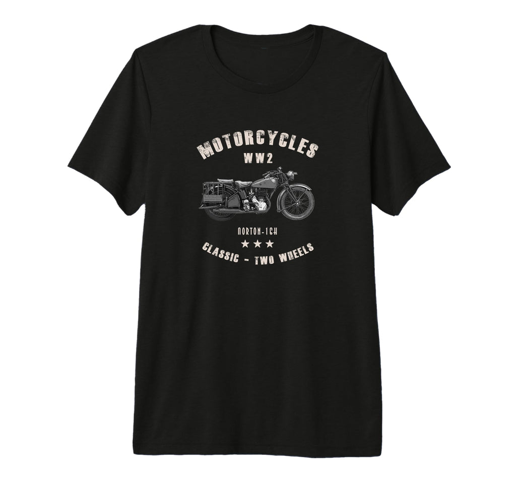 Norton 16H Motorcycle Ww2 Tri Blend T-Shirt - Unique Graphic Men Women - T-Shirt, Sweatshirt, Hoodie