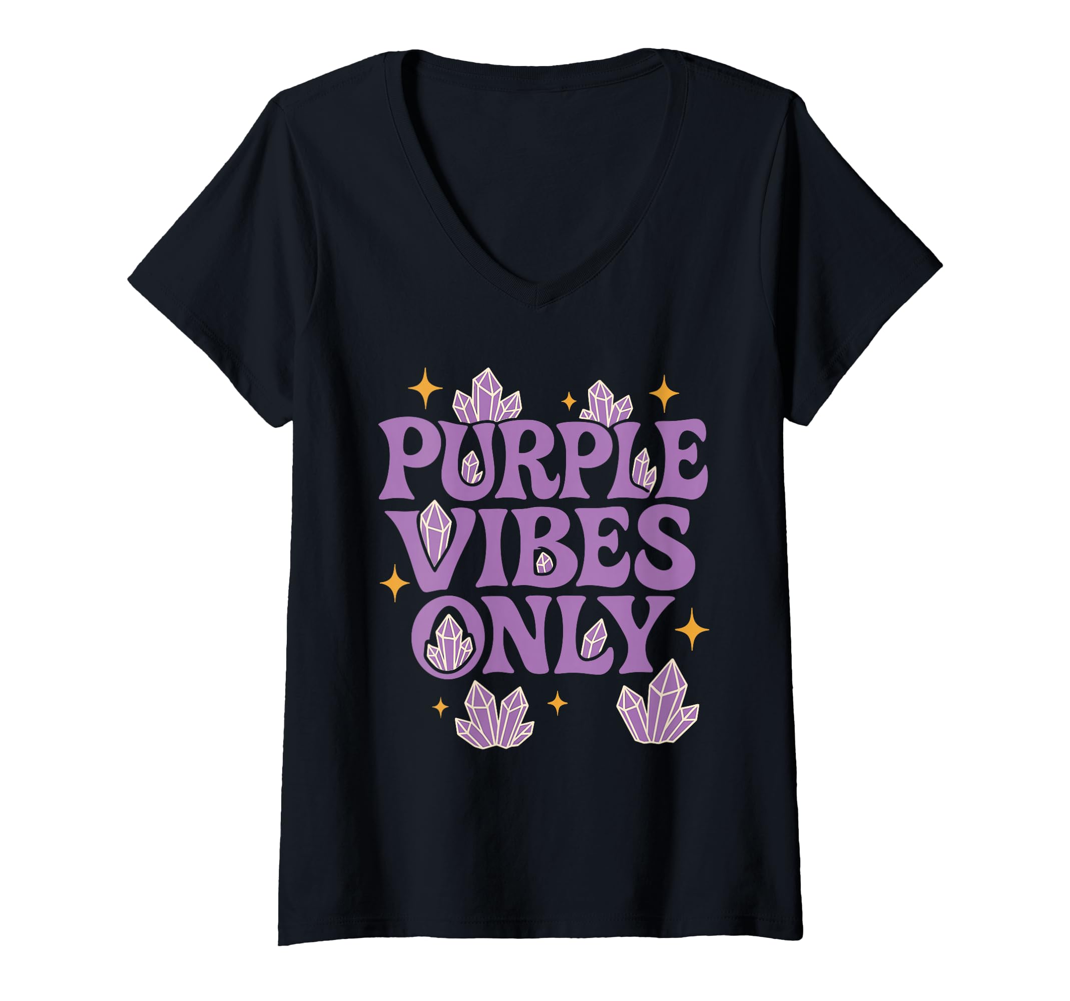 Womens Amethyst Addict Healing Crystal T-Shirt - Minimalist Print Unisex - T-Shirt, Sweatshirt, Hoodie