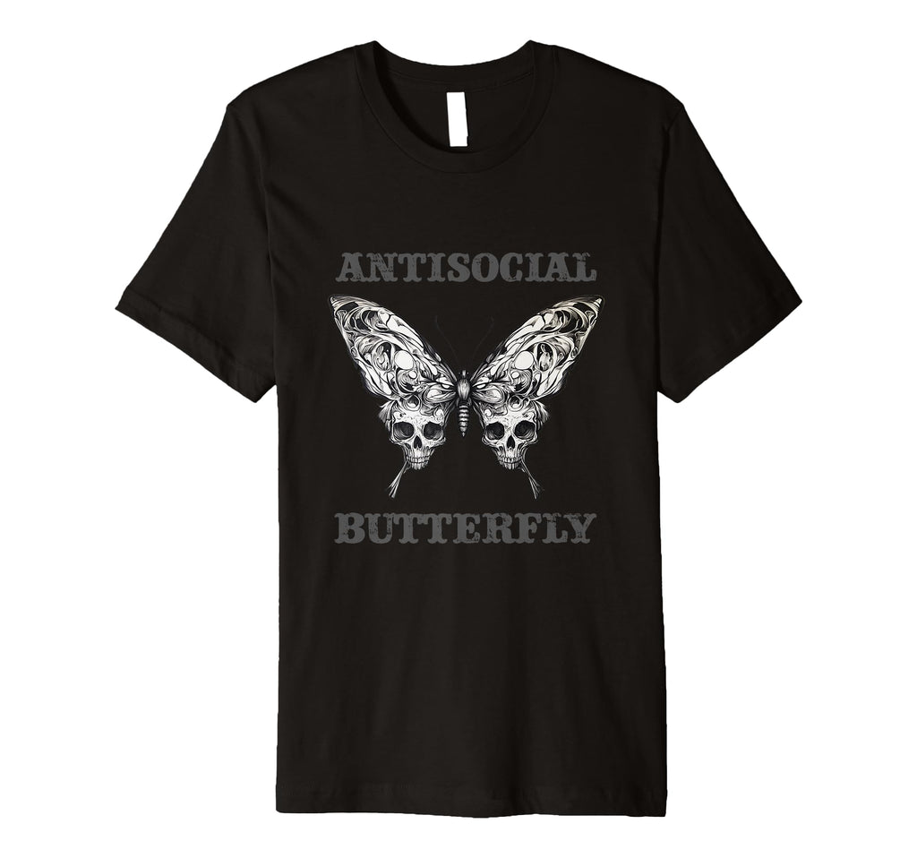 Antisocial Butterfly T-Shirt - Casual Everyday Wear Unisex - T-Shirt, Sweatshirt, Hoodie