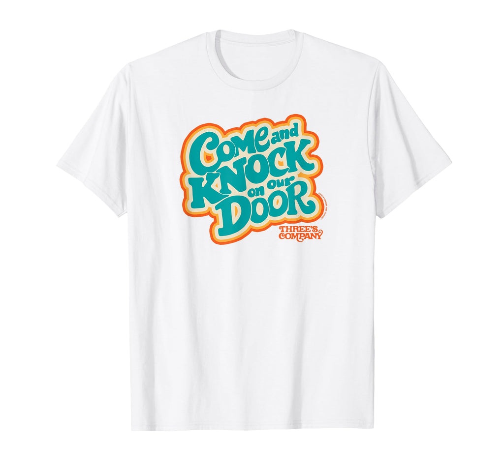 Threes Company Come And Knock Our Door T-Shirt - Aesthetic Graphic Unisex - T-Shirt, Sweatshirt, Hoodie