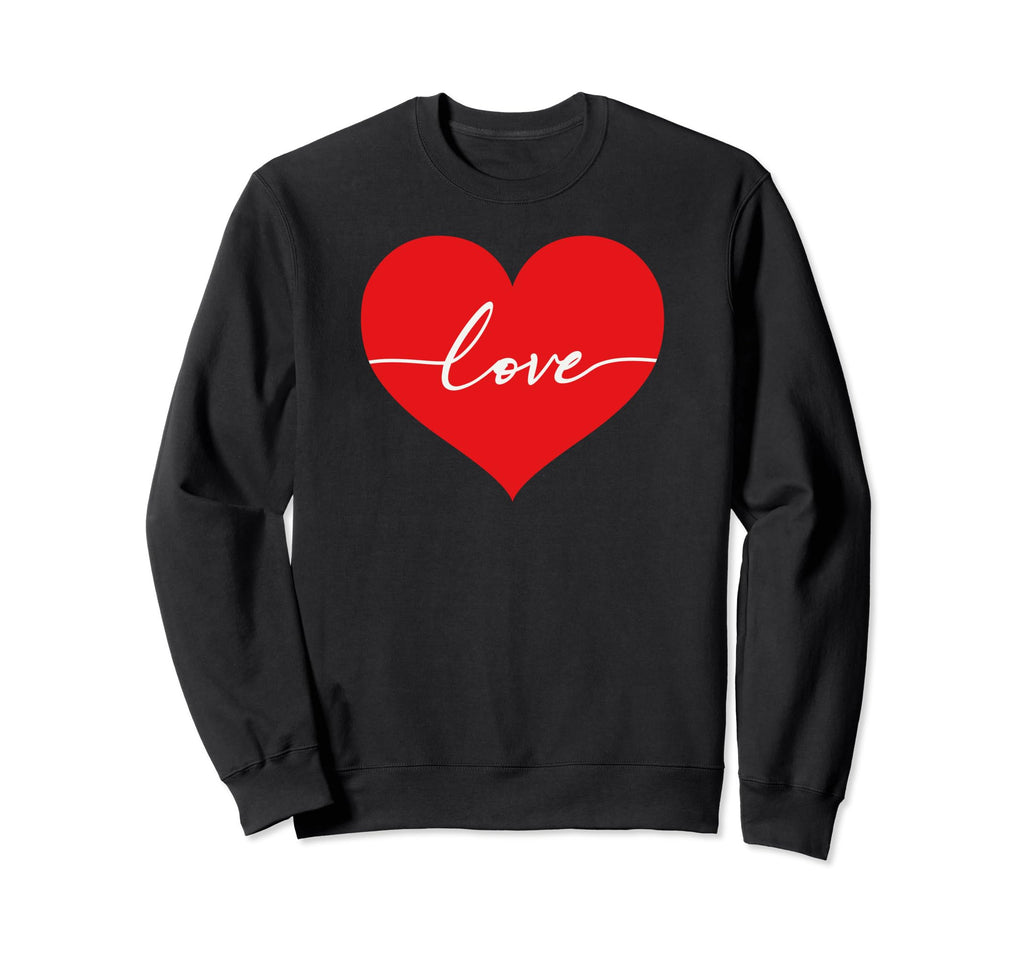 Valentines Day Typography Heart Shape Sweatshirt - Graphic Print Men Women - T-Shirt, Sweatshirt, Hoodie