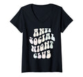 Womens Funny Anti Social Night Club T-Shirt - Graphic Print Men Women - T-Shirt, Sweatshirt, Hoodie