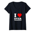Womens I Love Overthinking Heart Funny T-Shirt - Aesthetic Graphic Unisex - T-Shirt, Sweatshirt, Hoodie