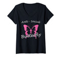 Womens Anti Social Butterfly Funny T-Shirt - Trendy Graphic Unisex - T-Shirt, Sweatshirt, Hoodie